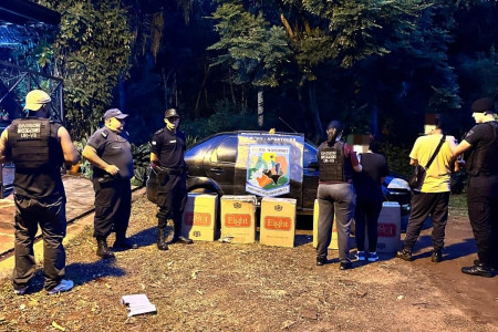 Con ayuda de la policía de Misiones interceptaron cargamento ilegal de cigarrillos